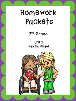 Preview of Homework Packets, Unit 2,  Reading Street, 2nd Grade