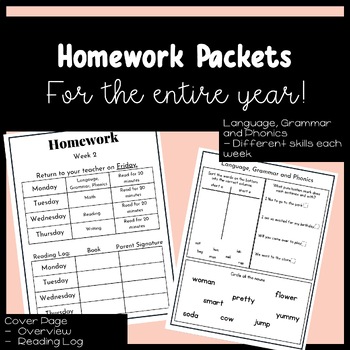 8th grade homework packets