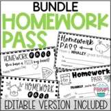 printable homework pass