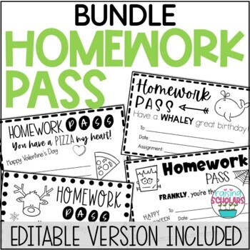 Preview of Homework Pass BUNDLE