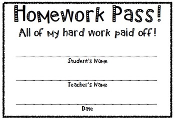 green homework pass