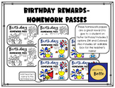 Homework Passes - Birthday Rewards