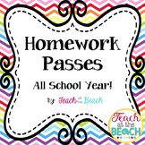 Homework Passes Throughout the Year