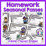 Homework Passes - December & January Freebies