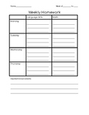 Homework Planner Weekly Assignments Editable Homework Menu Covid Distance Learn