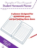 Homework Planner for Students (self-monitoring, time manag