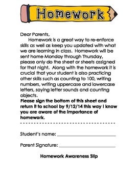 6th grade homework policy