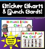 Homework Punch Cards Homework Sticker Charts Printable 