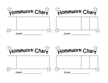 Homework Chart Pdf