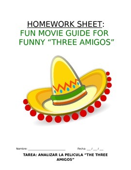 Preview of Homework Sp1 or Sp2 - Análisis de película: Movie Guide for "The Three Amigos"