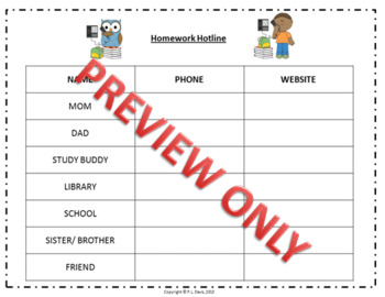 Homework Strategies by Mrs Teacher's Educational Resources | TpT