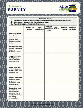 homework survey data