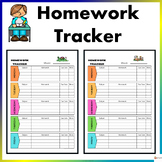 Homework Tracker Assignment Tracker Editable