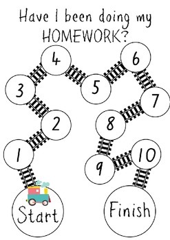 Homework Sticker Chart