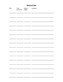 Homework folder communication sheet