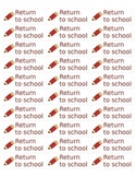 Homework folder labels - Return to school