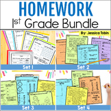 Homework Packet - Reading, Math, Writing, Grammar Homework