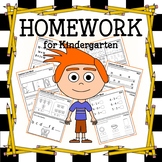 Homework for Kindergarten - 132 Homework Printables | Lite