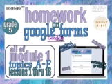 Homework on Google Forms Grade 5, Module 1, All Topics, Eu