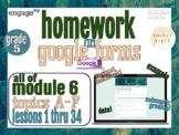 Homework on Google Forms Grade 5, Module 6, All Topics, Eu
