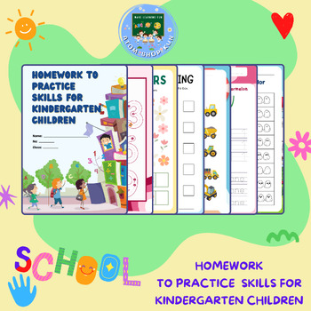 Preview of Homework to practice  skills for kindergarten children