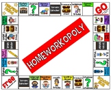 Homeworkopoly Board For Students {EDITABLE!!!}