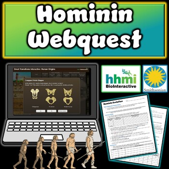 Preview of Hominin Evolution | Human Evolution Interactive WebQuest Activity