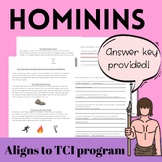 Hominins: Homo sapiens, Neanderthal, Homo habilis, Homo erectus
