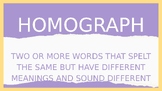 Homograph Introduction