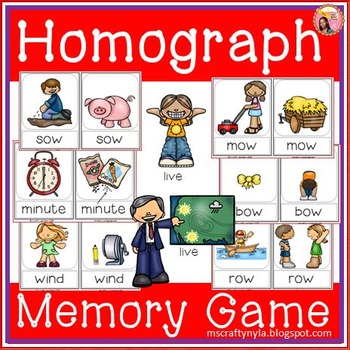 Preview of Homographs - Memory Game