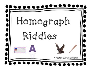 Preview of Homograph Riddles