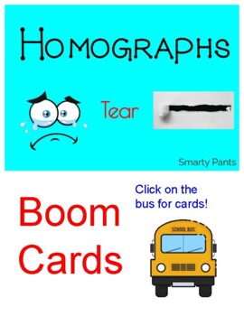 Preview of Homographs BOOM CARDS  