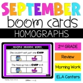 Homographs Boom Cards 2nd Grade Digital Task Cards