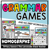 Homographs Games, Worksheets, and Anchor Charts | Grammar Games