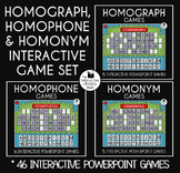 Homographs, Homophones and Homonyms Games - 46 Interactive