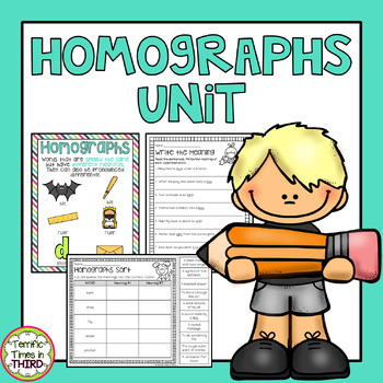 Preview of Homographs Unit - No Prep Worksheets