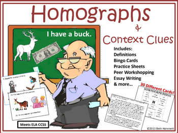 Preview of Homographs and Writing 
