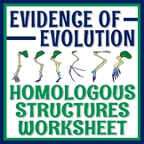 Evidence of Evolution Homologous Structures Activity MS-LS