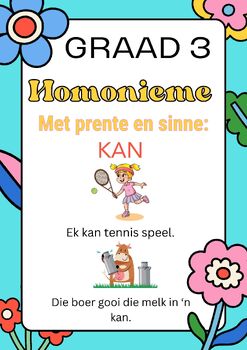 Preview of Homonieme en Homofone Graad 3