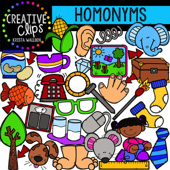 Preview of Homonym Clipart {Creative Clips Digital Clipart}