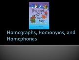 Homonym, Homophone, and Homograph Information & Guided Notes