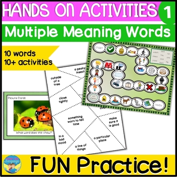 Preview of Homonyms Activities 1 | Hands On Picture Fun | Multiple Meaning Words