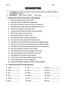 homonyms homographs worksheets answer keys by roberts resources