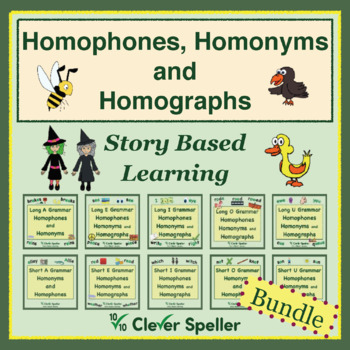Preview of Homonyms Homophones and Homographs - Grammar Worksheets Bundle