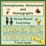 Homonyms Homophones and Homographs - Grammar Worksheets Bundle