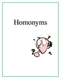 Homonyms Lesson Plan