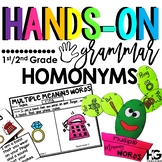 Homonyms and Multiple Meaning Words Hands on Activities, W