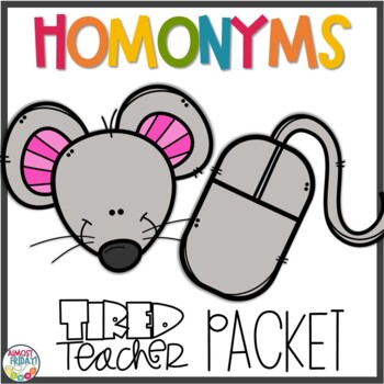 Preview of Homonyms Packet | Multiple Meaning Words