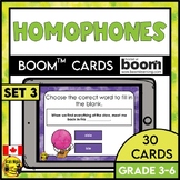 Homophones Set 3 | Boom Cards | Digital Task Cards for Eng