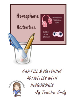 Preview of Homophone Activities